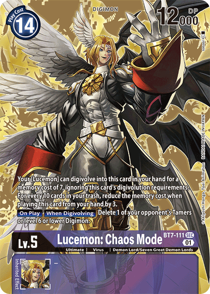 Lucemon: Chaos Mode [BT7-111] (Alternate Art) [Next Adventure] | Shuffle n Cut Hobbies & Games