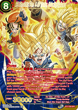 SS Son Goku, Pan, & SS Trunks, Galactic Explorers (SPR) (BT17-009) [Ultimate Squad] | Shuffle n Cut Hobbies & Games