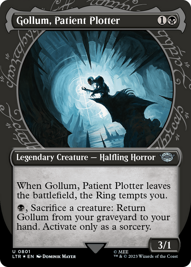 Gollum, Patient Plotter (Showcase) (Surge Foil) [The Lord of the Rings: Tales of Middle-Earth] | Shuffle n Cut Hobbies & Games