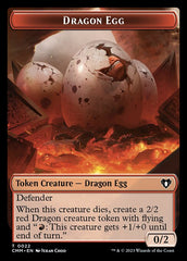 Spirit (0010) // Dragon Egg Double-Sided Token [Commander Masters Tokens] | Shuffle n Cut Hobbies & Games