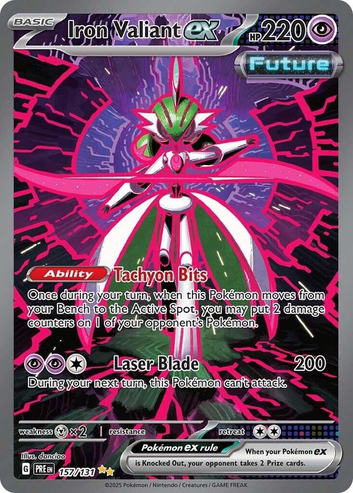 Iron Valiant ex (157/131) [Scarlet & Violet: Prismatic Evolutions] | Shuffle n Cut Hobbies & Games