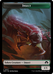 Zombie (Ripple Foil) // Insect (0027) Double-Sided Token [Modern Horizons 3 Tokens] | Shuffle n Cut Hobbies & Games