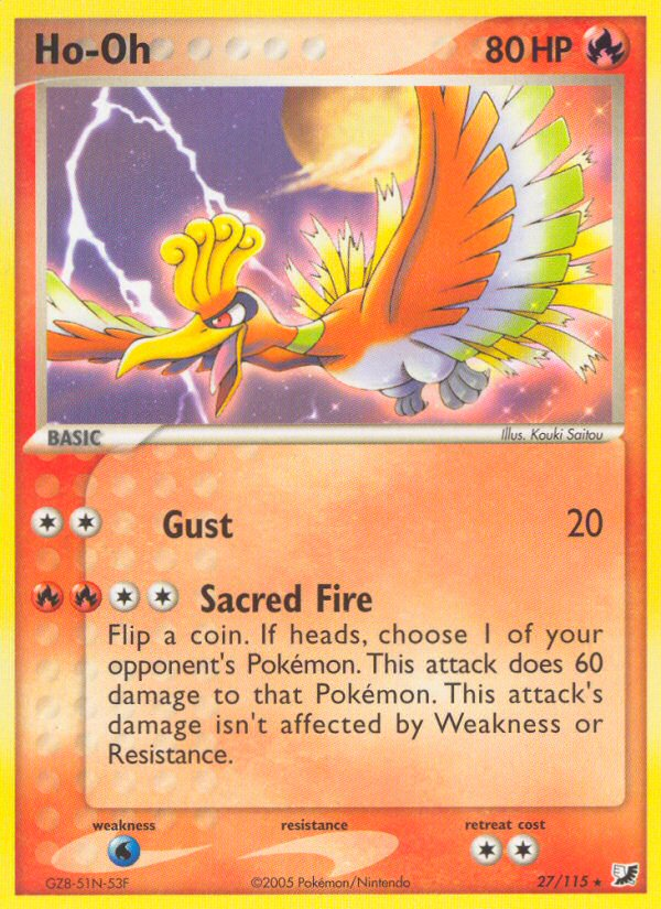 Ho-Oh (27/115) [EX: Unseen Forces] | Shuffle n Cut Hobbies & Games