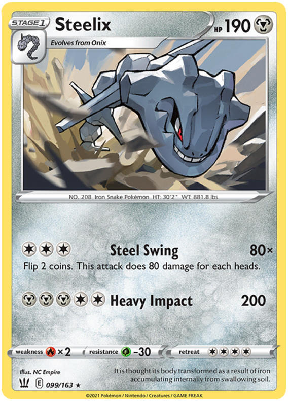 Steelix (099/163) [Sword & Shield: Battle Styles] | Shuffle n Cut Hobbies & Games