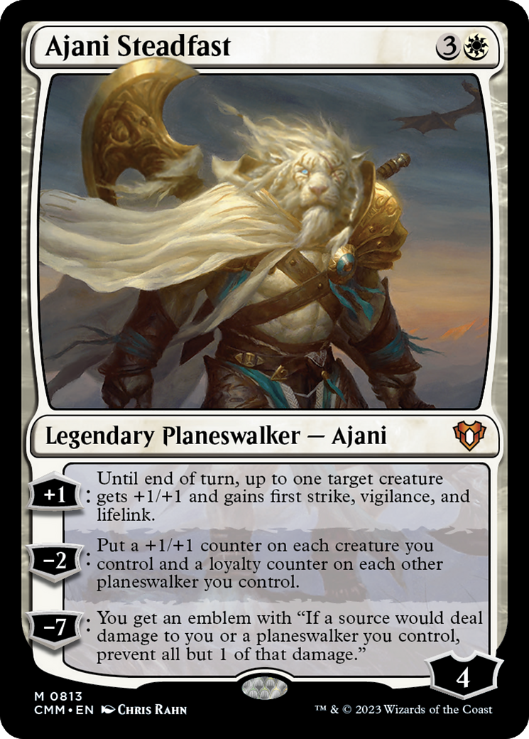 Ajani Steadfast [Commander Masters] | Shuffle n Cut Hobbies & Games