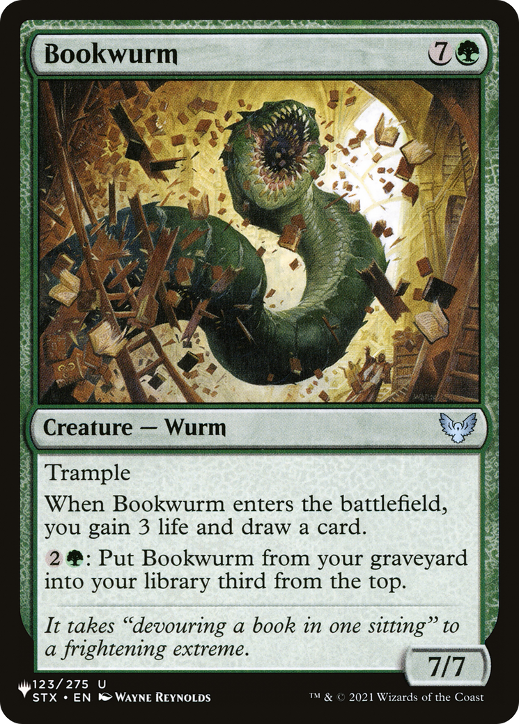 Bookwurm [The List] | Shuffle n Cut Hobbies & Games