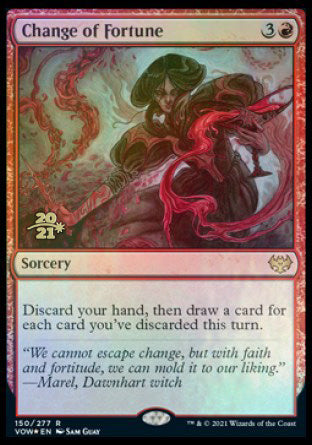 Change of Fortune [Innistrad: Crimson Vow Prerelease Promos] | Shuffle n Cut Hobbies & Games