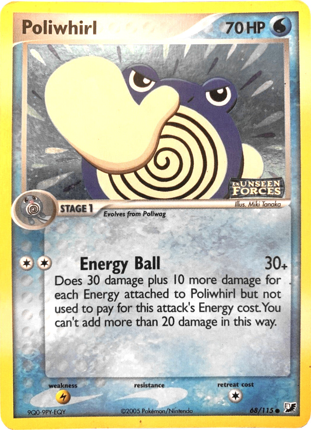 Poliwhirl (68/115) (Stamped) [EX: Unseen Forces] | Shuffle n Cut Hobbies & Games