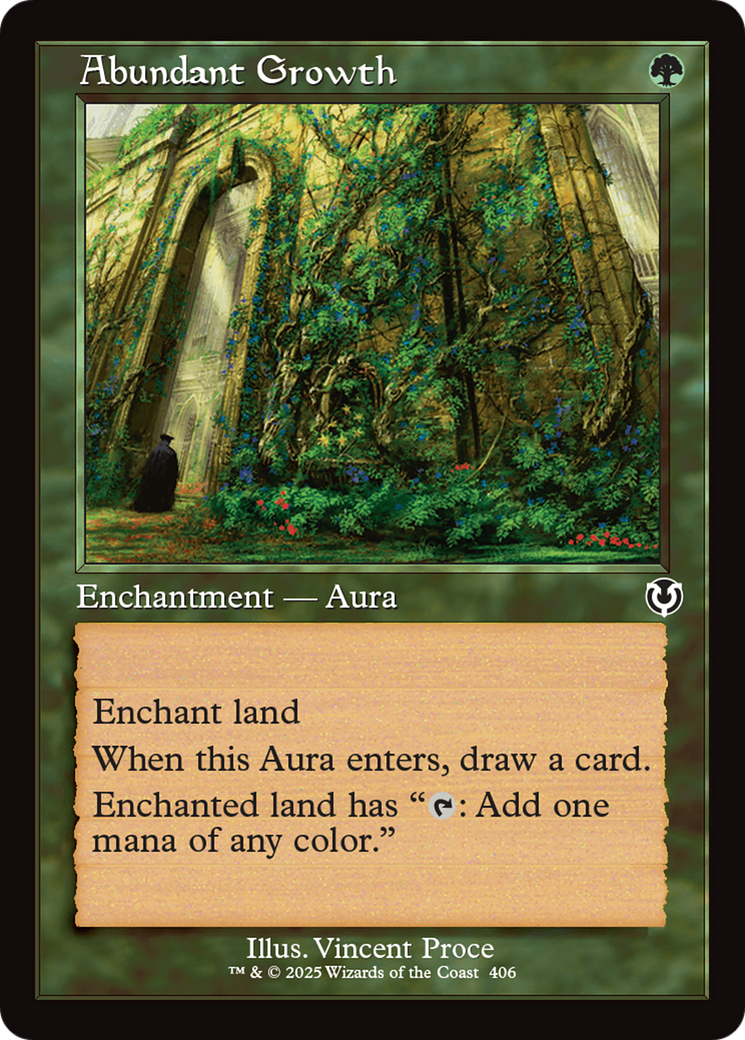 Abundant Growth (Retro Frame) [Innistrad Remastered] | Shuffle n Cut Hobbies & Games