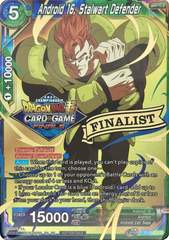 Android 16, Stalwart Defender (2021 Tournament Pack Vault Set - Finalist Gold Stamped) (P-310) [Tournament Promotion Cards] | Shuffle n Cut Hobbies & Games