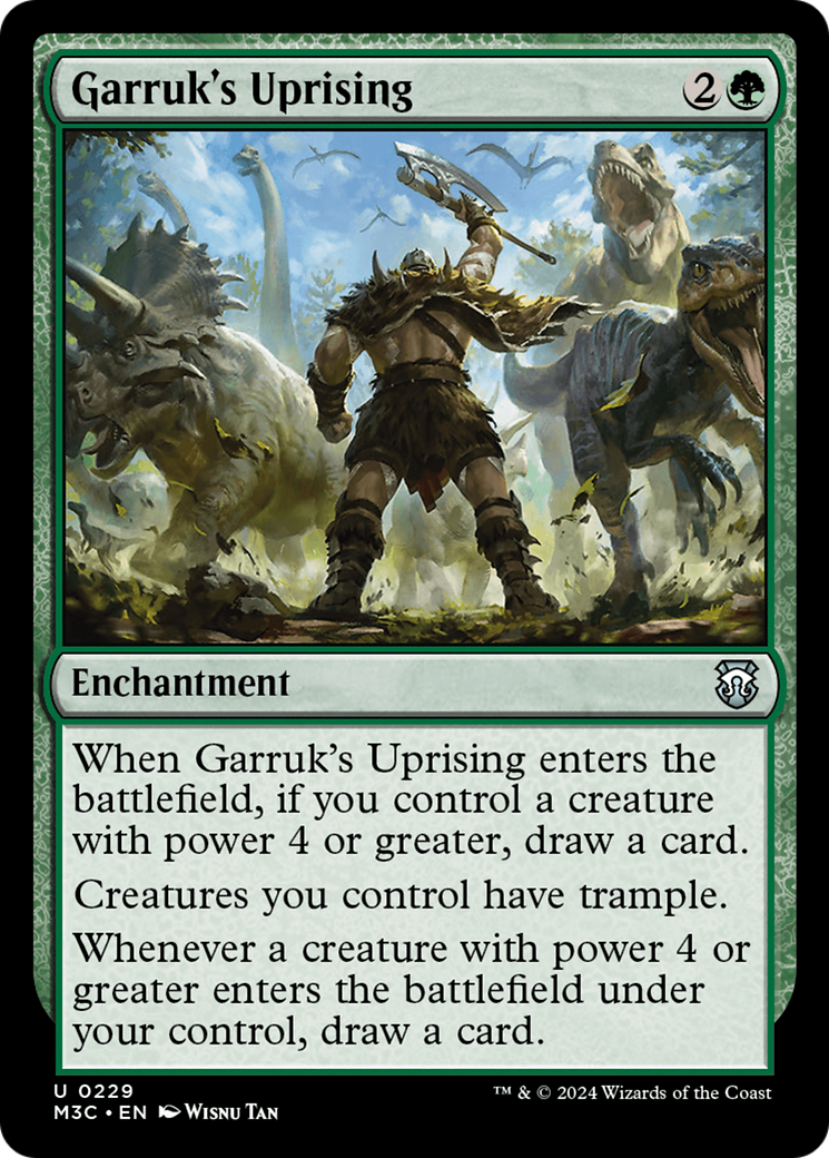 Garruk's Uprising (Ripple Foil) [Modern Horizons 3 Commander] | Shuffle n Cut Hobbies & Games