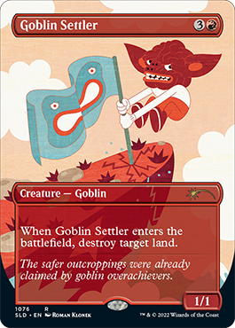 Goblin Settler (Borderless) [Secret Lair Drop Series] | Shuffle n Cut Hobbies & Games