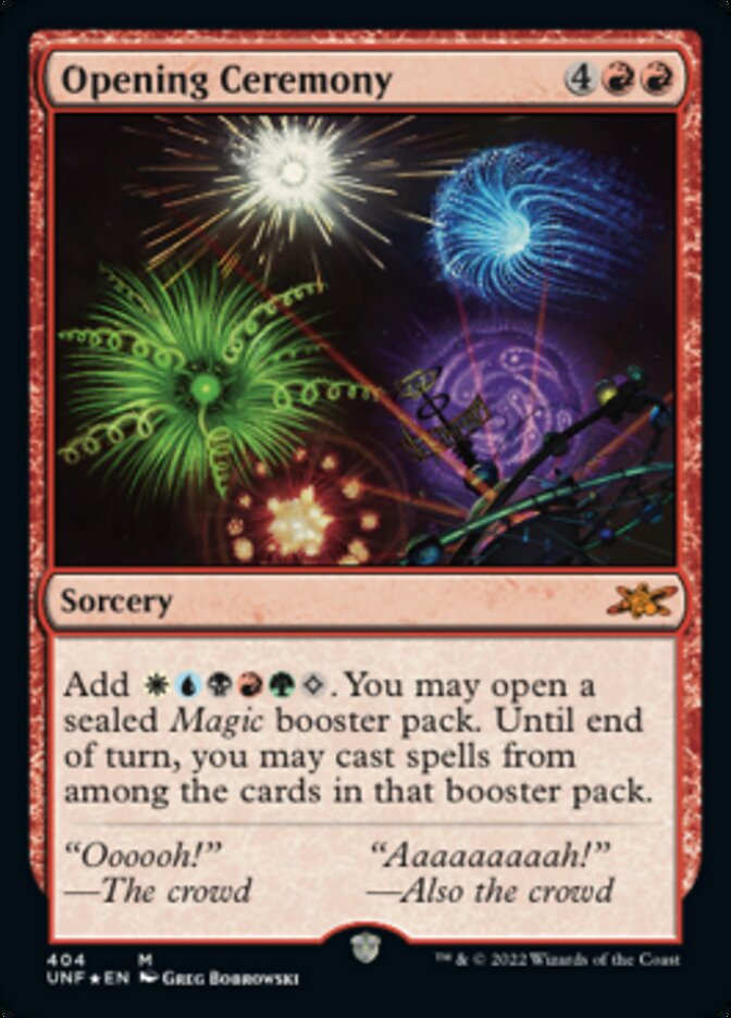 Opening Ceremony (Galaxy Foil) [Unfinity] | Shuffle n Cut Hobbies & Games