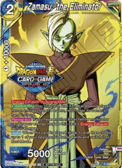 Zamasu, the Eliminator (Championship Pack 2021 Vault Set) (P-337) [Tournament Promotion Cards] | Shuffle n Cut Hobbies & Games