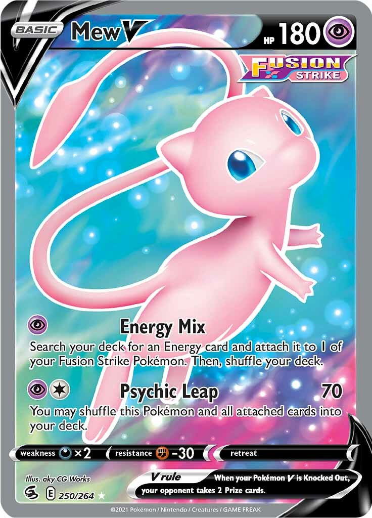 Mew V (250/264) [Sword & Shield: Fusion Strike] | Shuffle n Cut Hobbies & Games