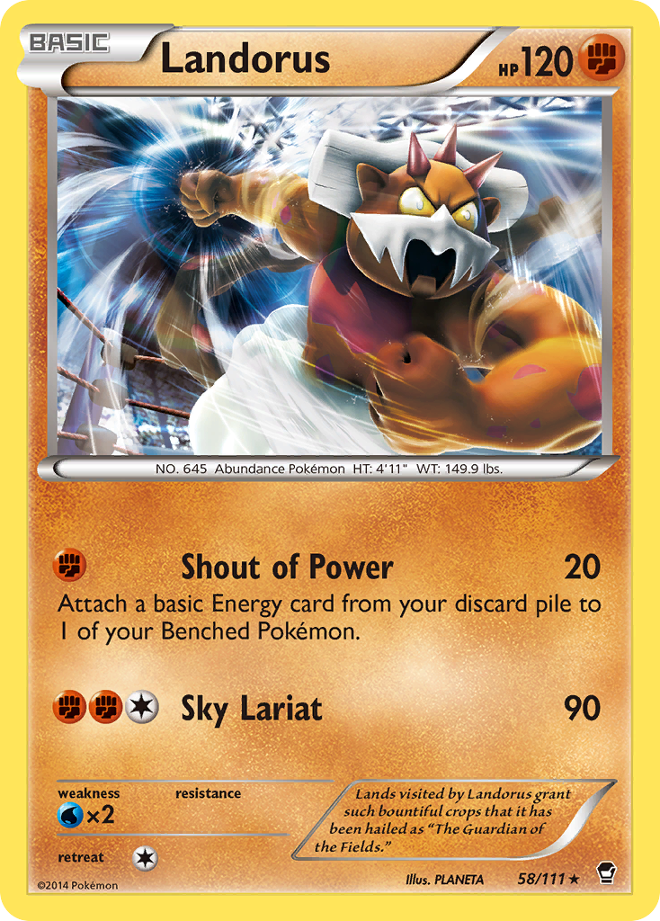 Landorus (58/111) [XY: Furious Fists] | Shuffle n Cut Hobbies & Games