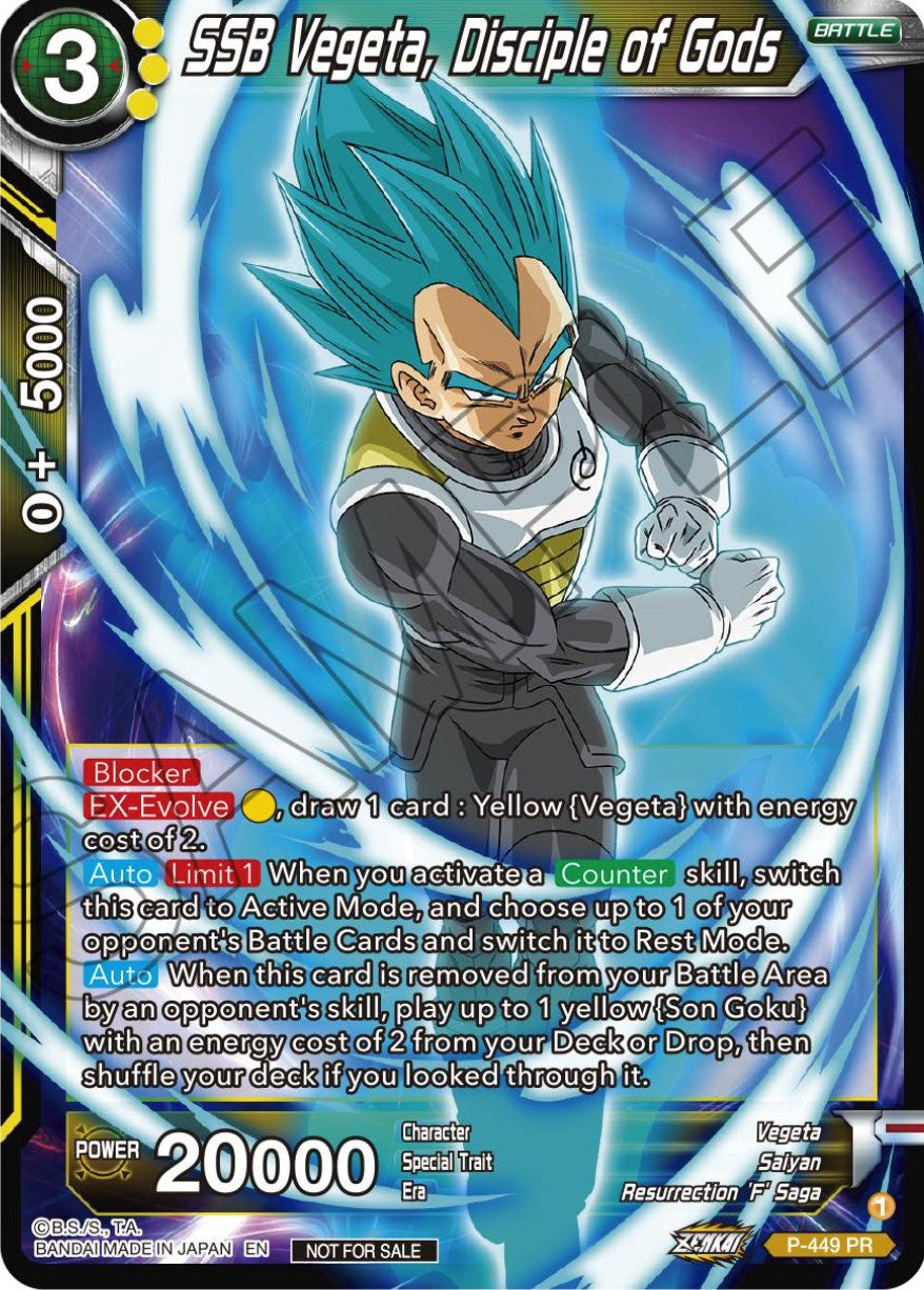 SSB Vegeta, Disciple of Gods (P-449) [Tournament Promotion Cards] | Shuffle n Cut Hobbies & Games