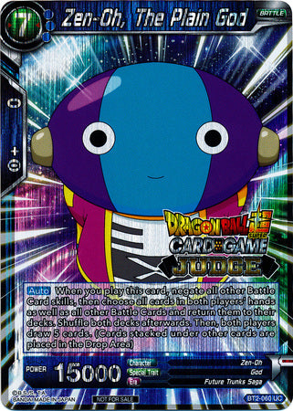 Zen-Oh, The Plain God (BT2-060) [Judge Promotion Cards] | Shuffle n Cut Hobbies & Games