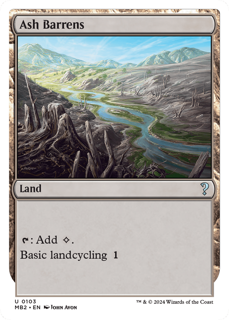 Ash Barrens (White Border) [Mystery Booster 2] | Shuffle n Cut Hobbies & Games