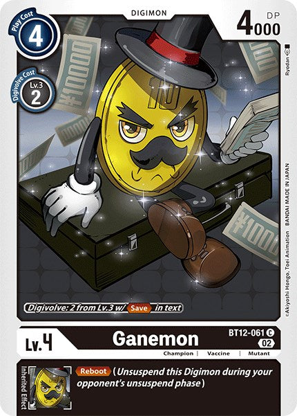 Ganemon [BT12-061] [Across Time] | Shuffle n Cut Hobbies & Games