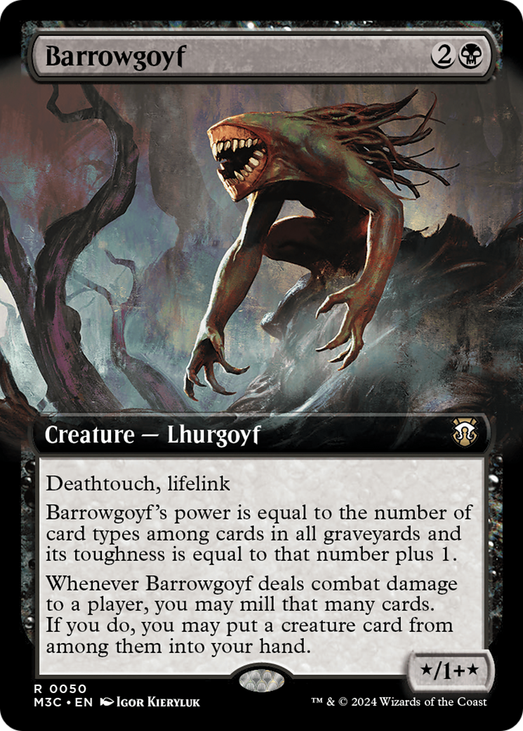 Barrowgoyf (Extended Art) [Modern Horizons 3 Commander] | Shuffle n Cut Hobbies & Games