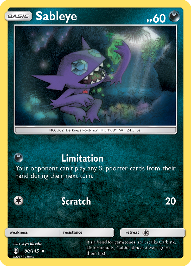 Sableye (80/145) [Sun & Moon: Guardians Rising] | Shuffle n Cut Hobbies & Games