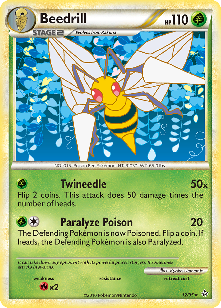 Beedrill (12/95) [HeartGold & SoulSilver: Unleashed] | Shuffle n Cut Hobbies & Games