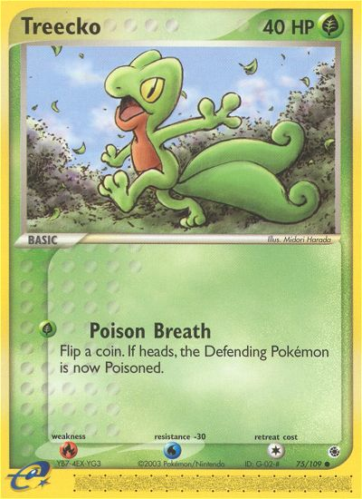 Treecko (75/109) [EX: Ruby & Sapphire] | Shuffle n Cut Hobbies & Games