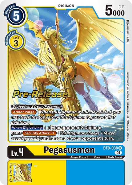 Pegasusmon [BT9-038] [X Record Pre-Release Promos] | Shuffle n Cut Hobbies & Games