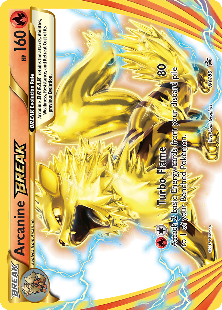 Arcanine BREAK (XY180) [XY: Black Star Promos] | Shuffle n Cut Hobbies & Games