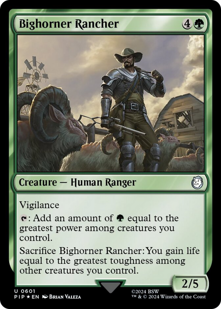 Bighorner Rancher (Surge Foil) [Fallout] | Shuffle n Cut Hobbies & Games