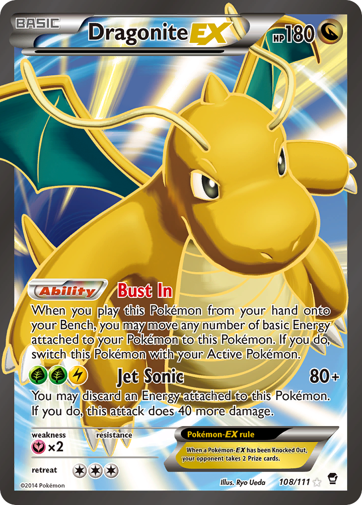 Dragonite EX (108/111) [XY: Furious Fists] | Shuffle n Cut Hobbies & Games