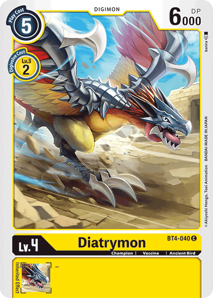 Diatrymon [BT4-040] [Great Legend] | Shuffle n Cut Hobbies & Games