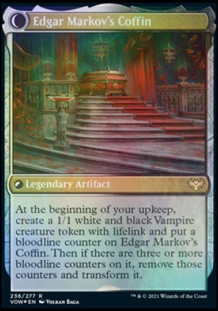 Edgar, Charmed Groom // Edgar Markov's Coffin [Innistrad: Crimson Vow Prerelease Promos] | Shuffle n Cut Hobbies & Games