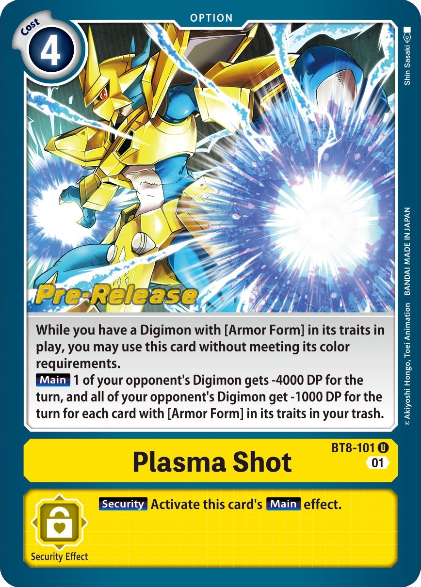 Plasma Shot [BT8-101] [New Awakening Pre-Release Cards] | Shuffle n Cut Hobbies & Games