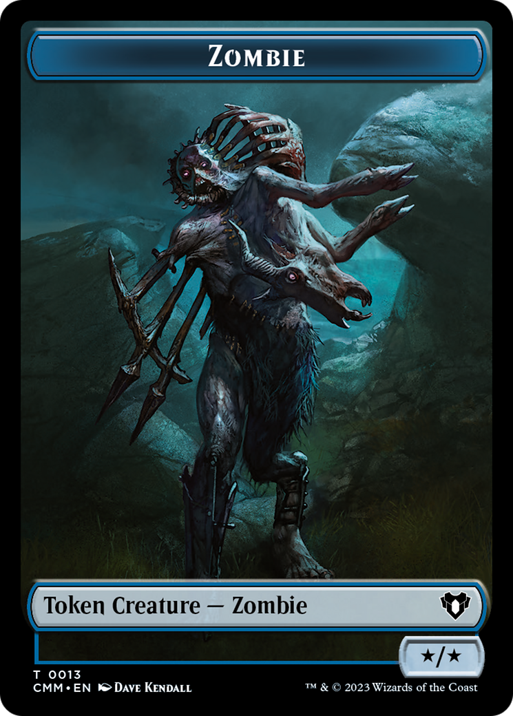 Zombie Token (13) [Commander Masters Tokens] | Shuffle n Cut Hobbies & Games