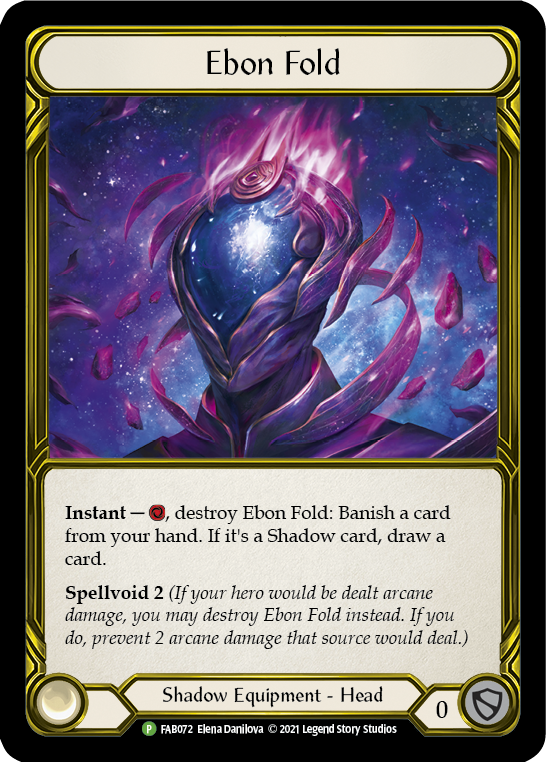 Ebon Fold (Golden) [FAB072] (Promo)  Cold Foil | Shuffle n Cut Hobbies & Games