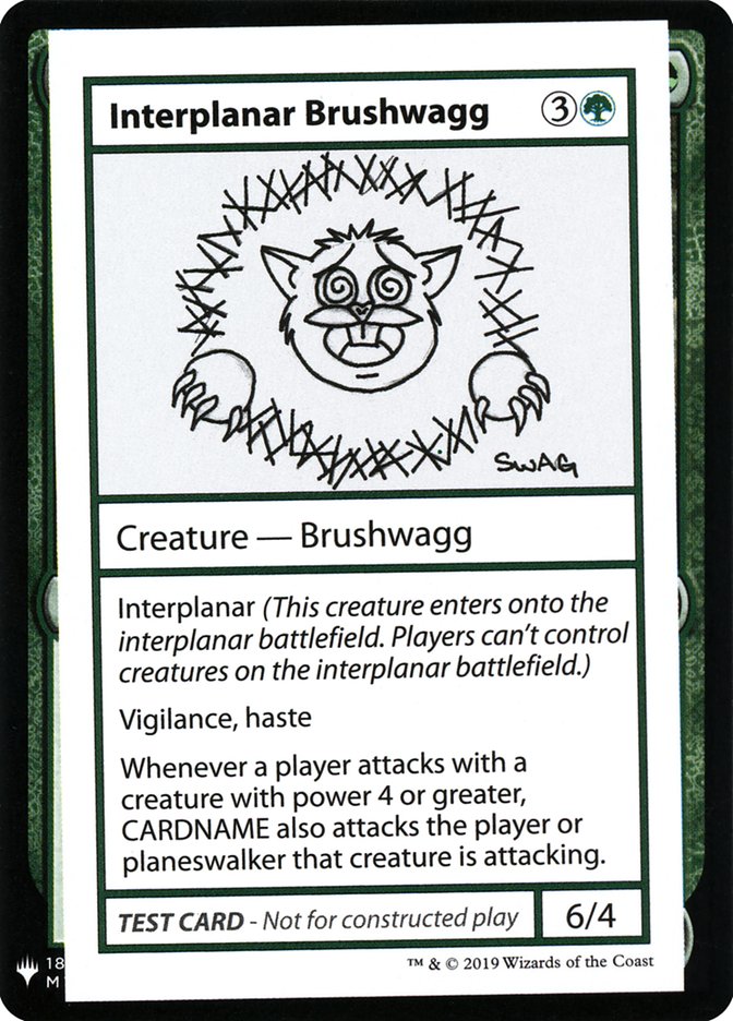 Interplanar Brushwagg [Mystery Booster Playtest Cards] | Shuffle n Cut Hobbies & Games