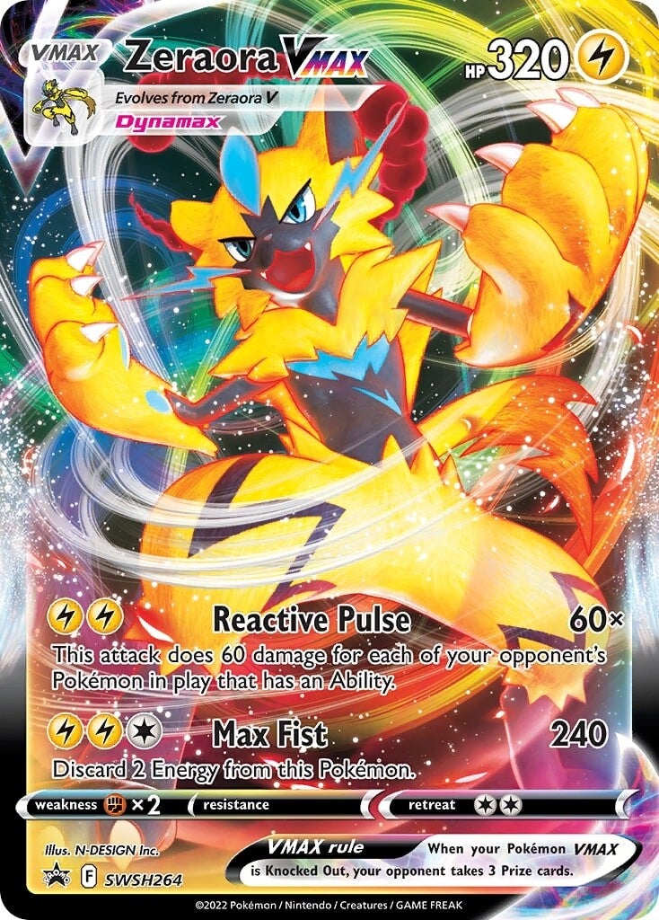 Zeraora VMAX (SWSH264) [Sword & Shield: Black Star Promos] | Shuffle n Cut Hobbies & Games