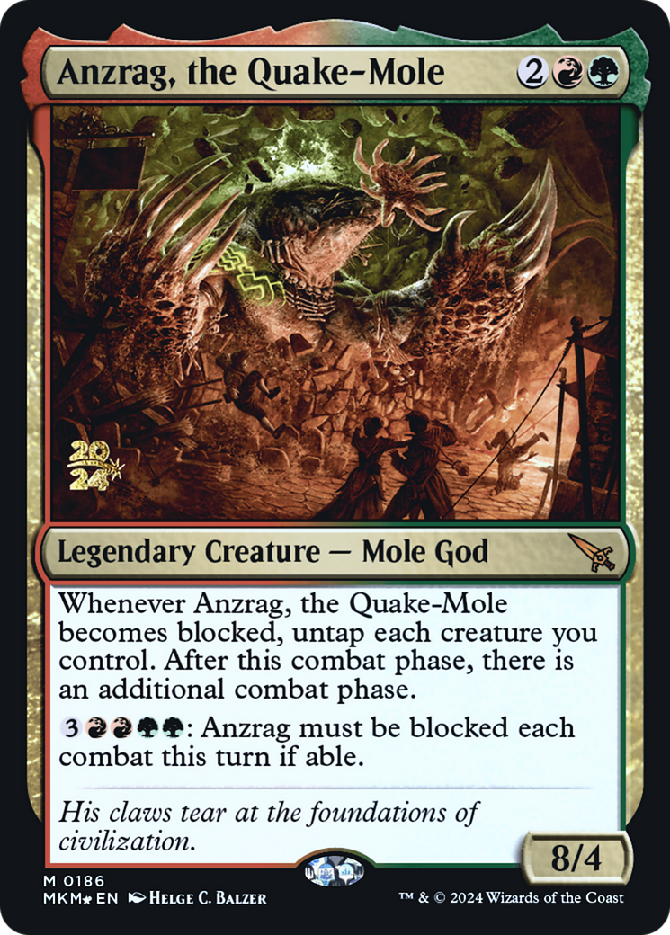 Anzrag, the Quake-Mole [Murders at Karlov Manor Prerelease Promos] | Shuffle n Cut Hobbies & Games