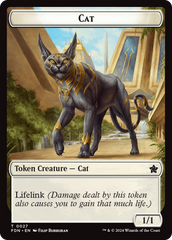 Cat (0027) // Phyrexian Goblin Double-Sided Token [Foundations Tokens] | Shuffle n Cut Hobbies & Games