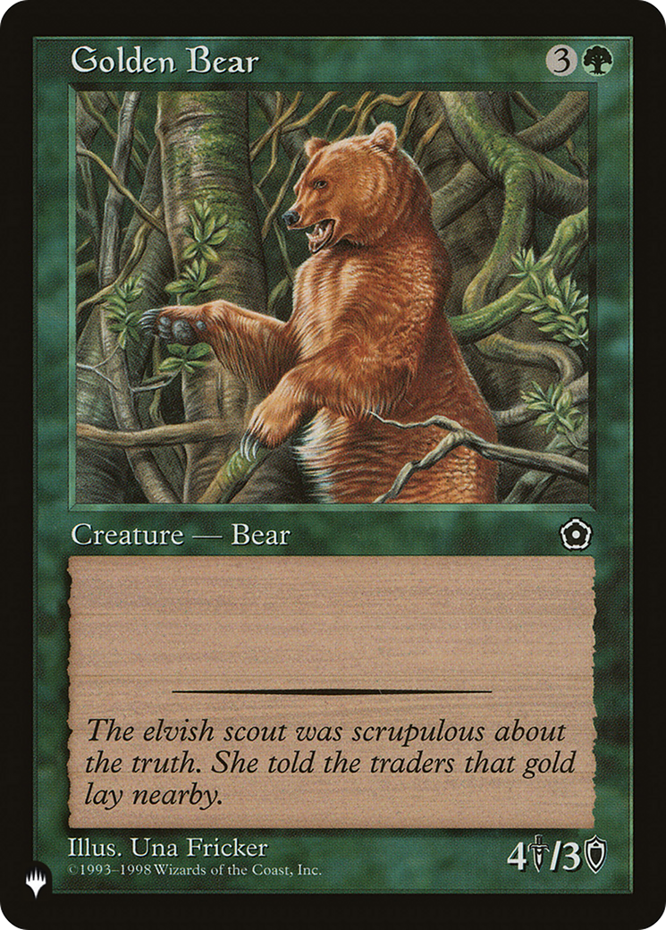 Golden Bear [The List] | Shuffle n Cut Hobbies & Games