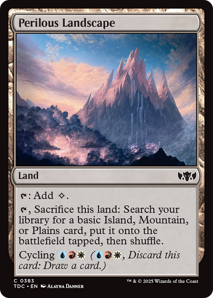 Perilous Landscape [Tarkir: Dragonstorm Commander] | Shuffle n Cut Hobbies & Games
