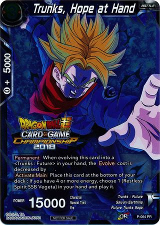 Trunks, Hope at Hand (P-064) [Tournament Promotion Cards] | Shuffle n Cut Hobbies & Games