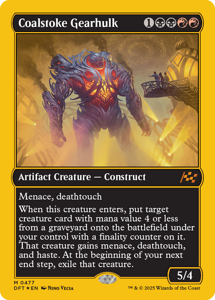 Coalstoke Gearhulk (First-Place Foil) [Aetherdrift] | Shuffle n Cut Hobbies & Games