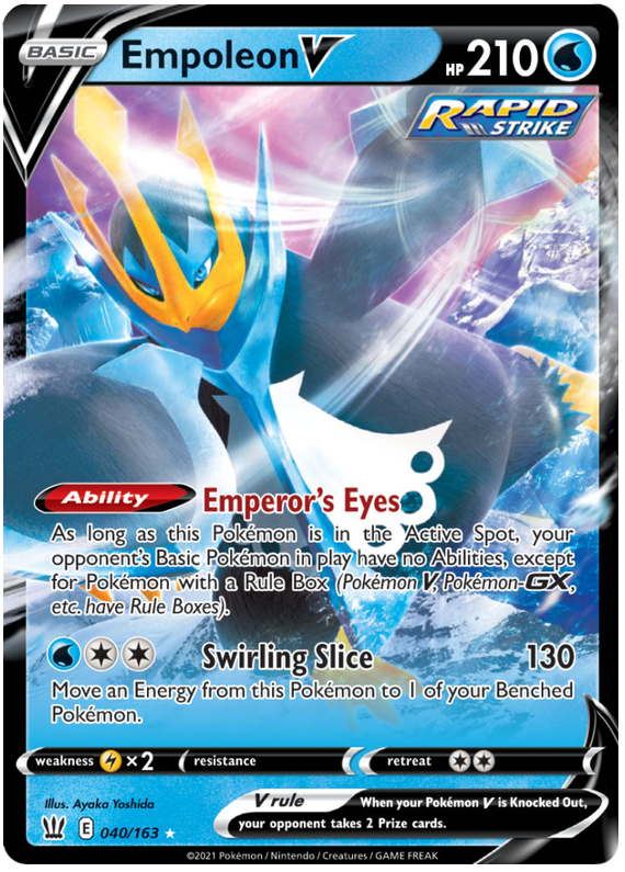 Empoleon V (040/163) [Sword & Shield: Battle Styles] | Shuffle n Cut Hobbies & Games