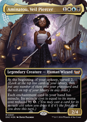 Aminatou, Veil Piercer (Borderless) [Duskmourn: House of Horror Commander] | Shuffle n Cut Hobbies & Games