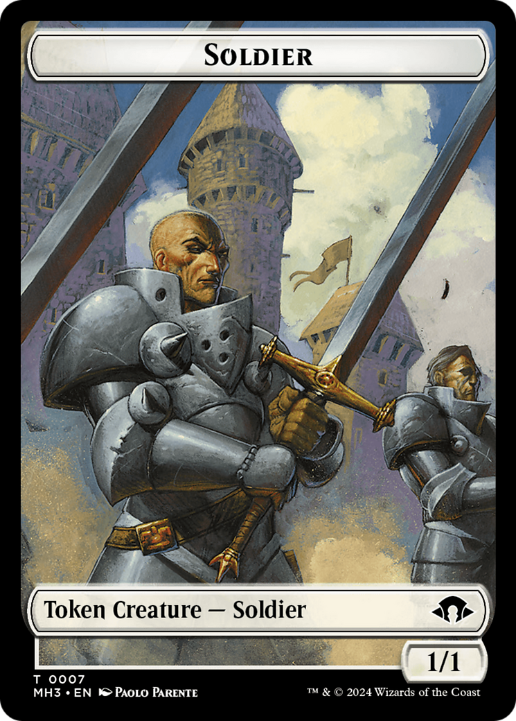 Phyrexian Germ // Soldier Double-Sided Token [Modern Horizons 3 Tokens] | Shuffle n Cut Hobbies & Games