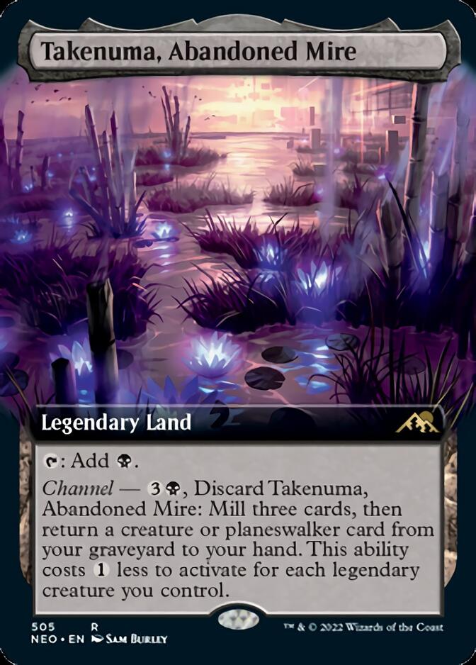 Takenuma, Abandoned Mire (Extended Art) [Kamigawa: Neon Dynasty] | Shuffle n Cut Hobbies & Games