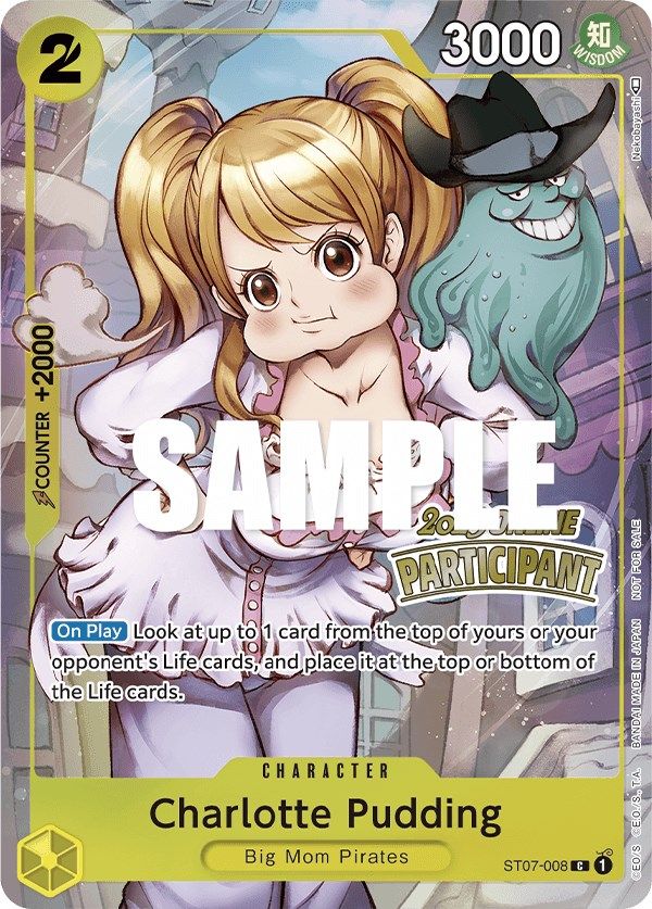 Charlotte Pudding (Online Regional 2023) [Participant] [One Piece Promotion Cards] | Shuffle n Cut Hobbies & Games